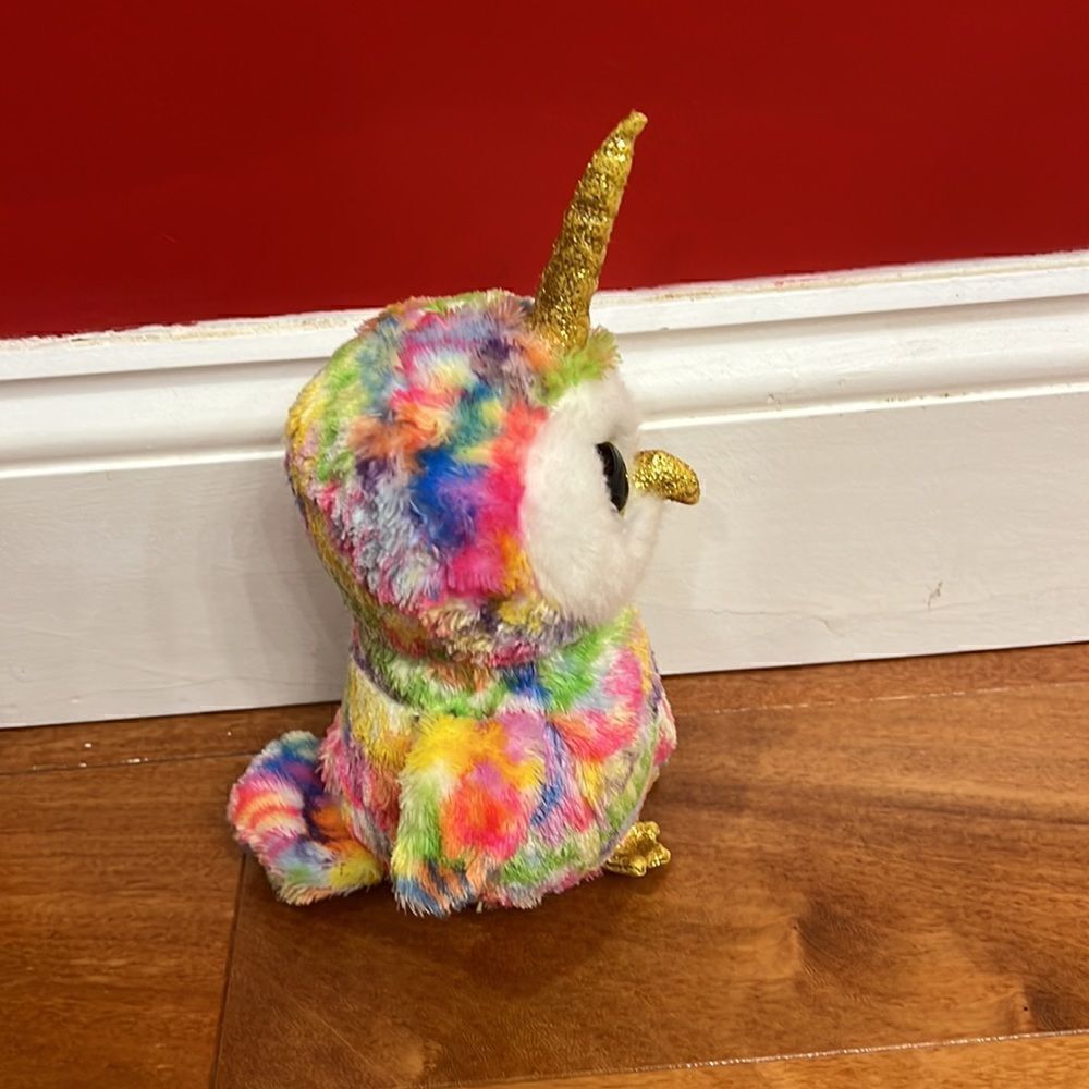 ‎Ty Beanie Boo 'Enchanted' the Unicorn Owl (6 inch) - Picture 4 of 6